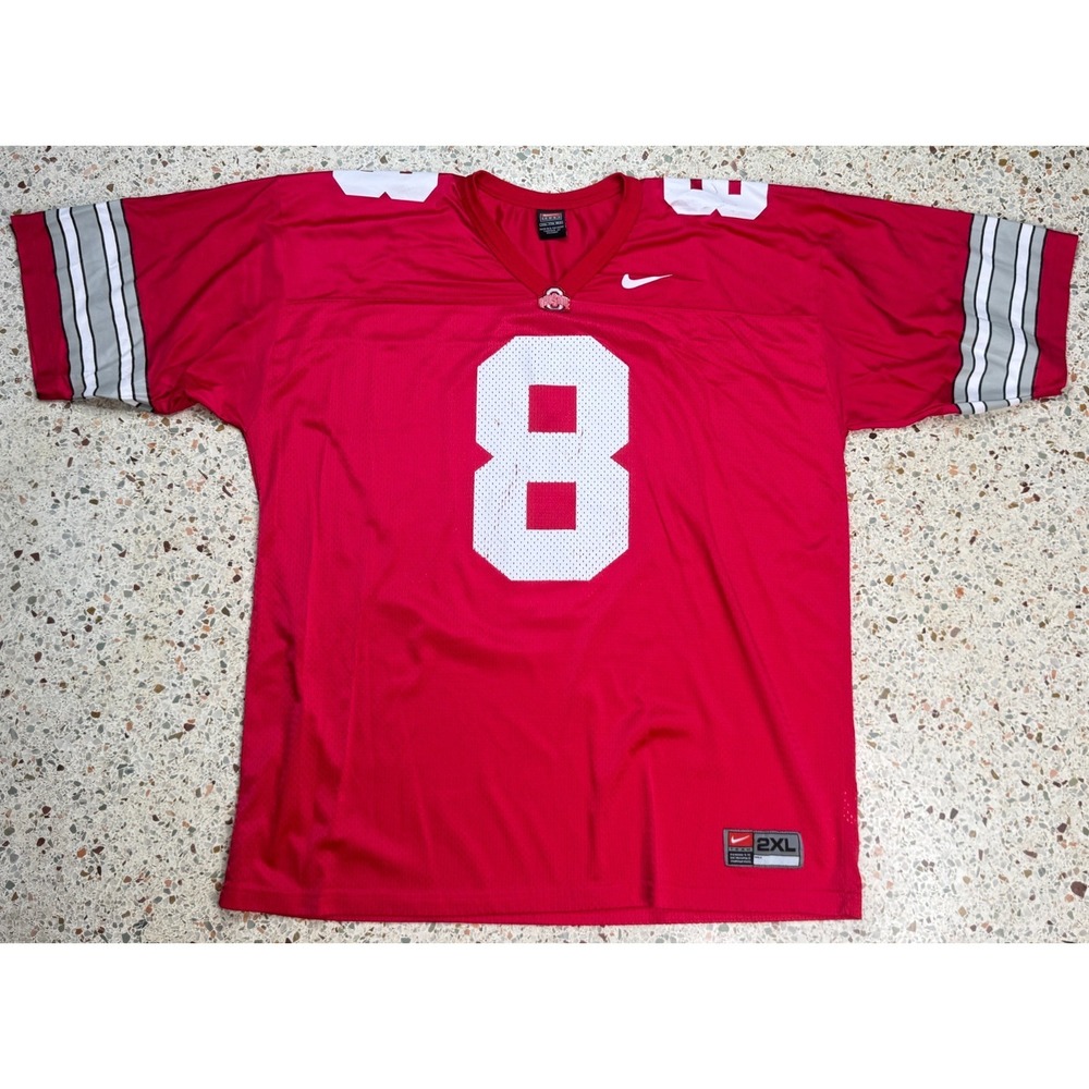 Nike Vtg NCAA Ohio State Buckeyes #8 Football Jersey‎ Size XXL